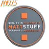 Circle Or Shield Shape Custom High Quality PVC Patch With Adhesive Backing For bag cloth