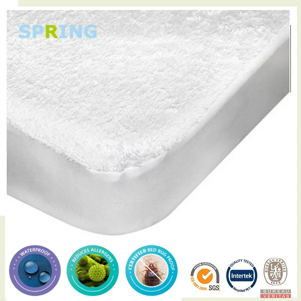 Anti-Dustmite WaterProof Fitted Terry Towelling Mattress Protector UK Sizes