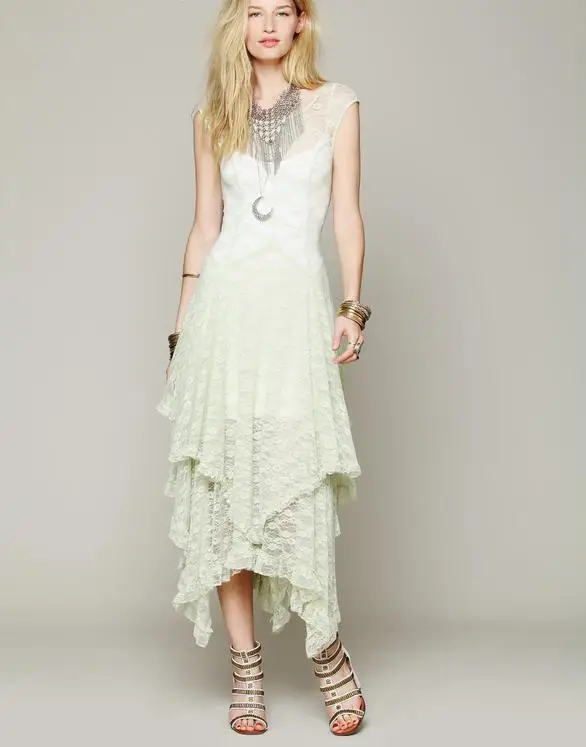 

hot sale women ghana lace dress cap sleeve anomaly Hem backless dress, White;grey;black;apricot;magenta