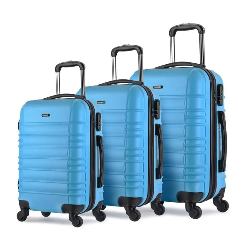 3 Pieces Set Abs Mala De Viagem Color Customized Travel Suitcase - Buy ...