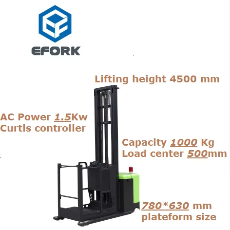 Efork brand 1 ton 4.5m Efork brand Electric order picker