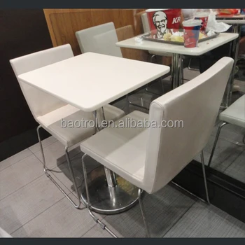 Custom Artificial Stone Kfc Square Table Chair Buy Kfc Table Chair