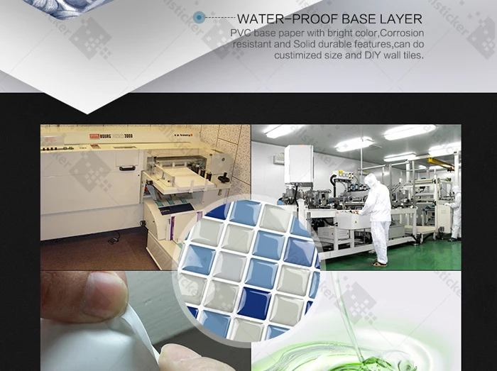 Peel And Stick Backsplash Wall Tile High Gloss 3d Look Adhesive Vinyl