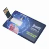 Low cost promotional gift custom full color logo printing 8GB credit card disk on key