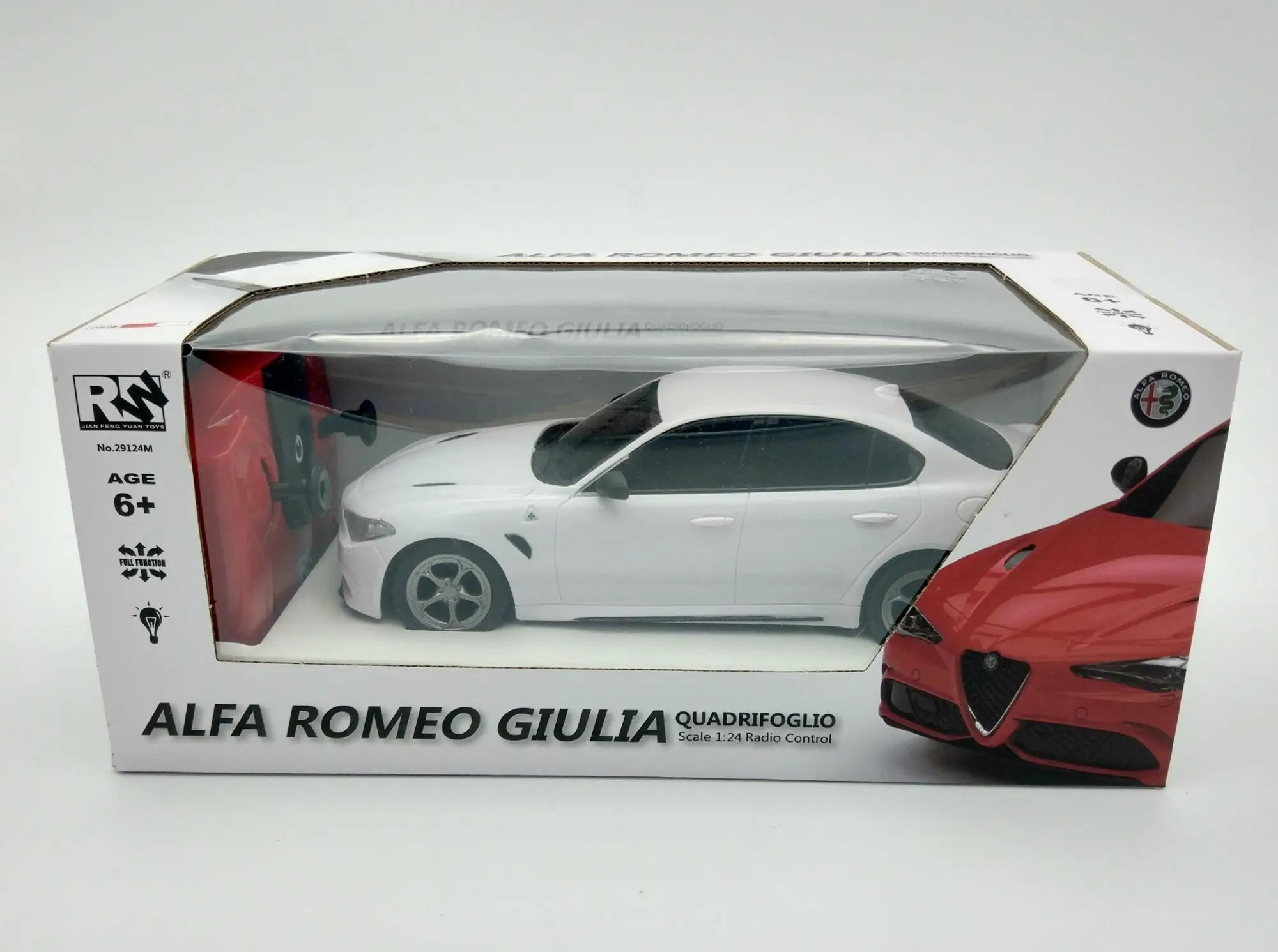 1 18 scale 2.4G rc car radio control car Alfa Romeo Giulia car With light