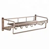 Towel rail holder bathroom accessories chromed five hooks wall mounted unique design tower holder