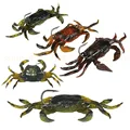 5pcs lot Lifelike Artificial Soft Fishing Lures Crab Bait With Sharp Hooks Fishing Tackle Accessory Tool