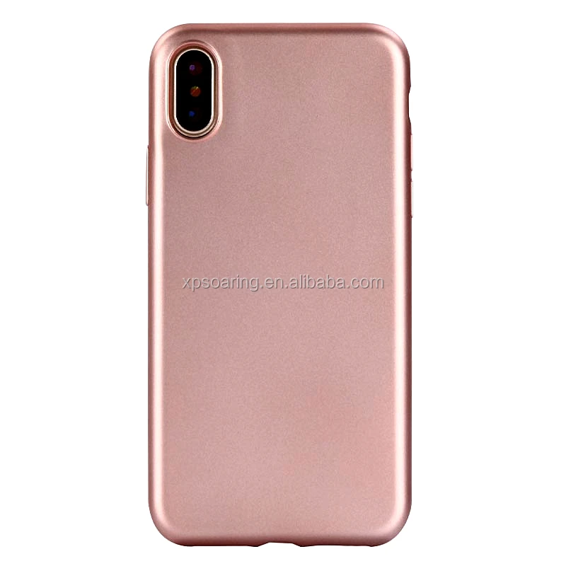 

Matt chrome tpu case skin cover for iPhone X, N/a