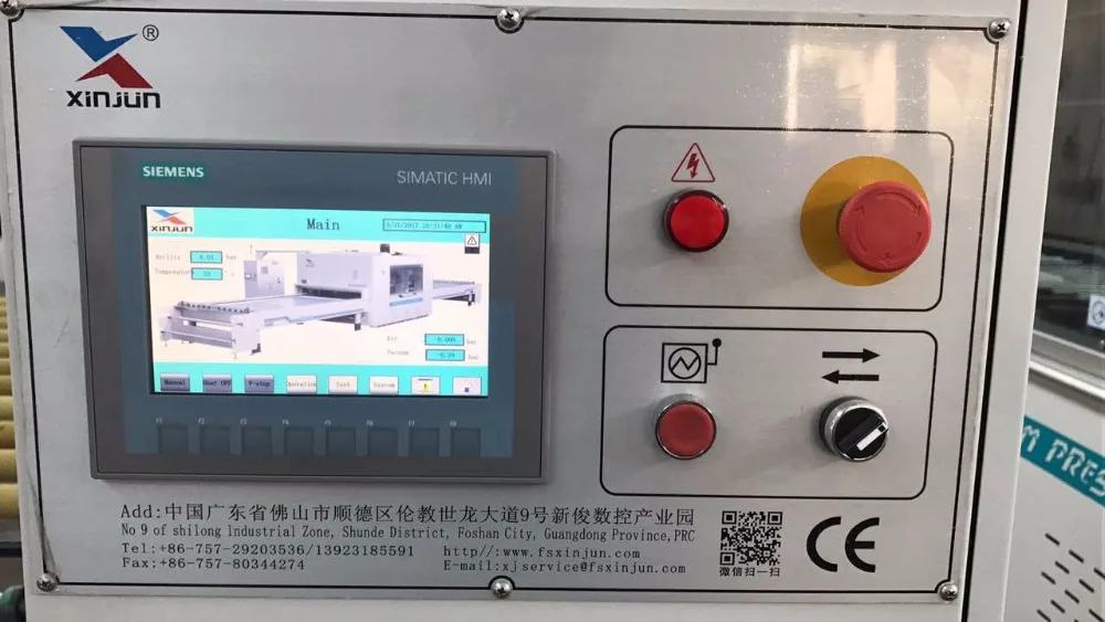 
PVC Foil Laminating Machine Vacuum Membrane Press Laminating Machine For Wardrobe Kitchen Cabinet Door Making 2730 mm 