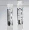 Plexiglass Acrylic gas liquid flow meter pipeline tube type stainless steel float rotameter