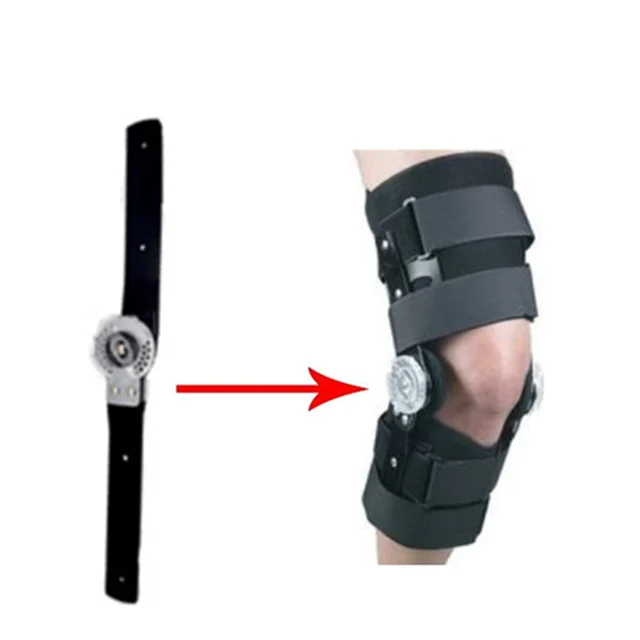 

Sports Guard Adjustable Hinged Knee Support Brace Hinge, Black