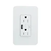 Single usb receptacle outlet charger smart life wall duplex socket