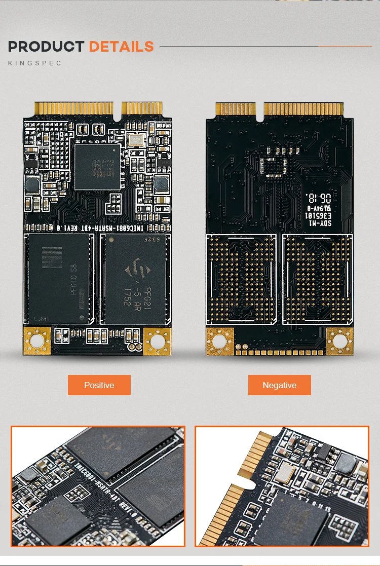 Kingspec Brand new MSATA 64GB SSD Memory card Solid State drive hard disk