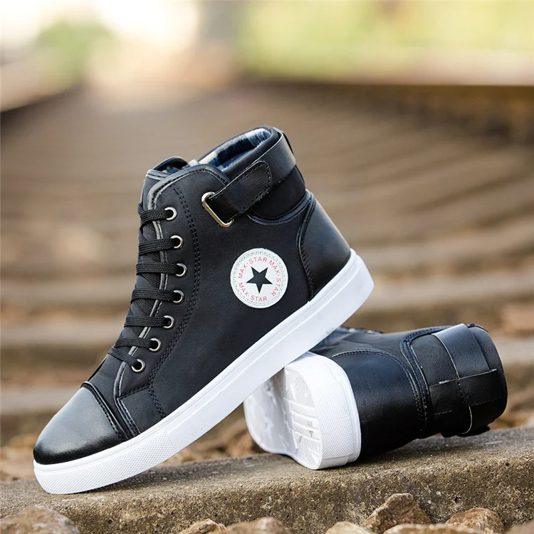 high ankle canvas mens shoes