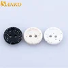 Recyclable fancy resin 2 hole sew button custom large white shirt button