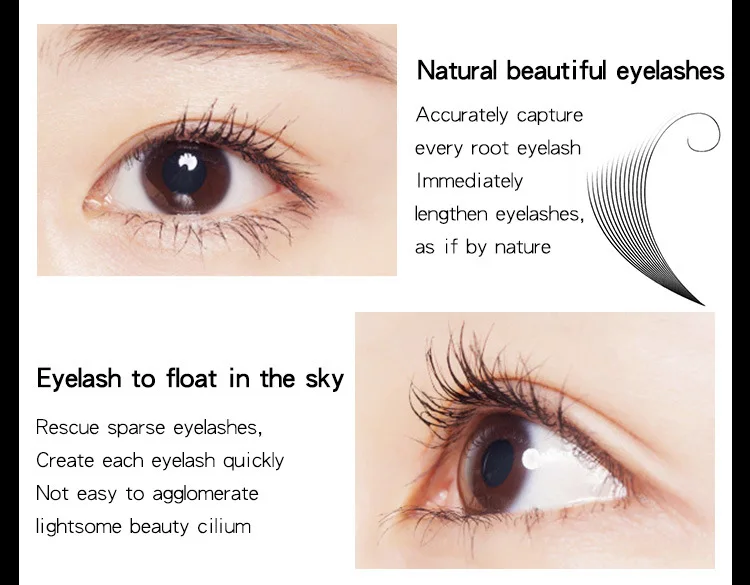 Hot Selling Eyelash Lengthening Quick Drying Long Lasting Waterproof 4D Fibre Mascara OEM