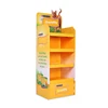 Custom Cardboard Paper Product Floor Display Stand,Corrugated Cardboard Carton Display Rack