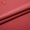 Red plain dyed knitted women jersey scuba dacron fabric price for clothing