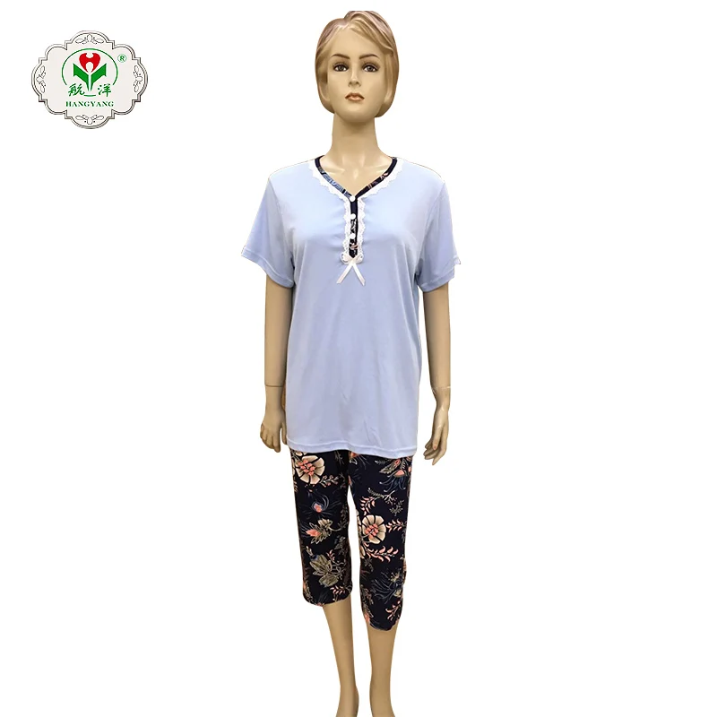 

China manufacturer wholesale pajamas short sets sleepwear summer women, Red