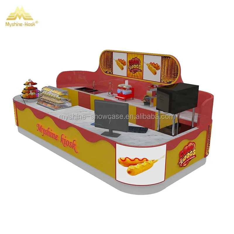 Customized Factory Sale Hot Dog Kiosk Fast Food Kiosk Food Kiosk For