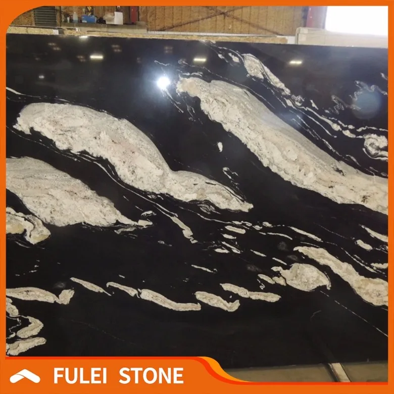 Cheap exotic granite slabs prices black horse granite slabs for sale
