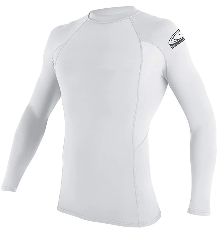 

Men's Basic Skins UPF 50+ Long Sleeve Rash Guard White