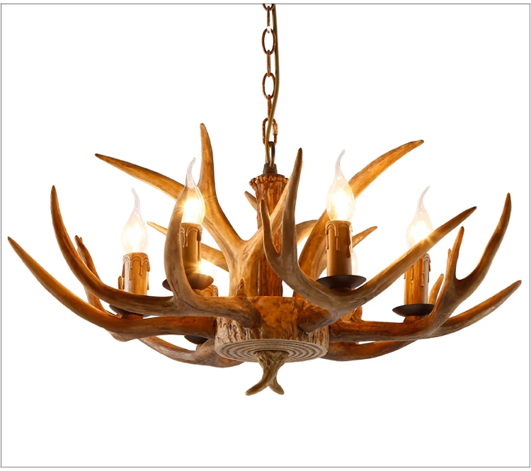 lamparas de decoracion para el hogar 6 cabezas estilo de cabana asta de ciervo decoracion de iluminacion para sala de estar buy lamparas de