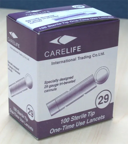 
Disposable sterile blood lancet 28g for single use 