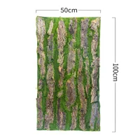 

K-3031 hot sale 50X100cm artificial vertical bark moss for garden decoration