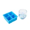 Manufacturer Hot Sell Custom Ice Cream Maker Flexible 4 Cavity Mini Silicone Ice Cube Tray