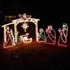 Outdoor 2D IP65 LED rope light nativity manager scene Christmas light sculptures for commercial lawn displays