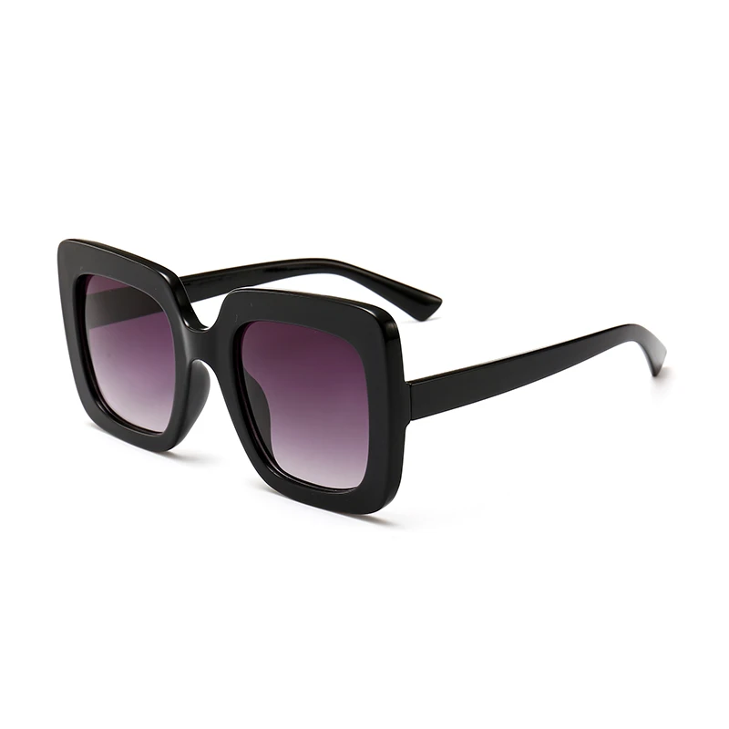 

12245 Superhot Strips Color Square Sun glasses PC Frame Men Women Sunglasses 2018 Fashion Eyewear