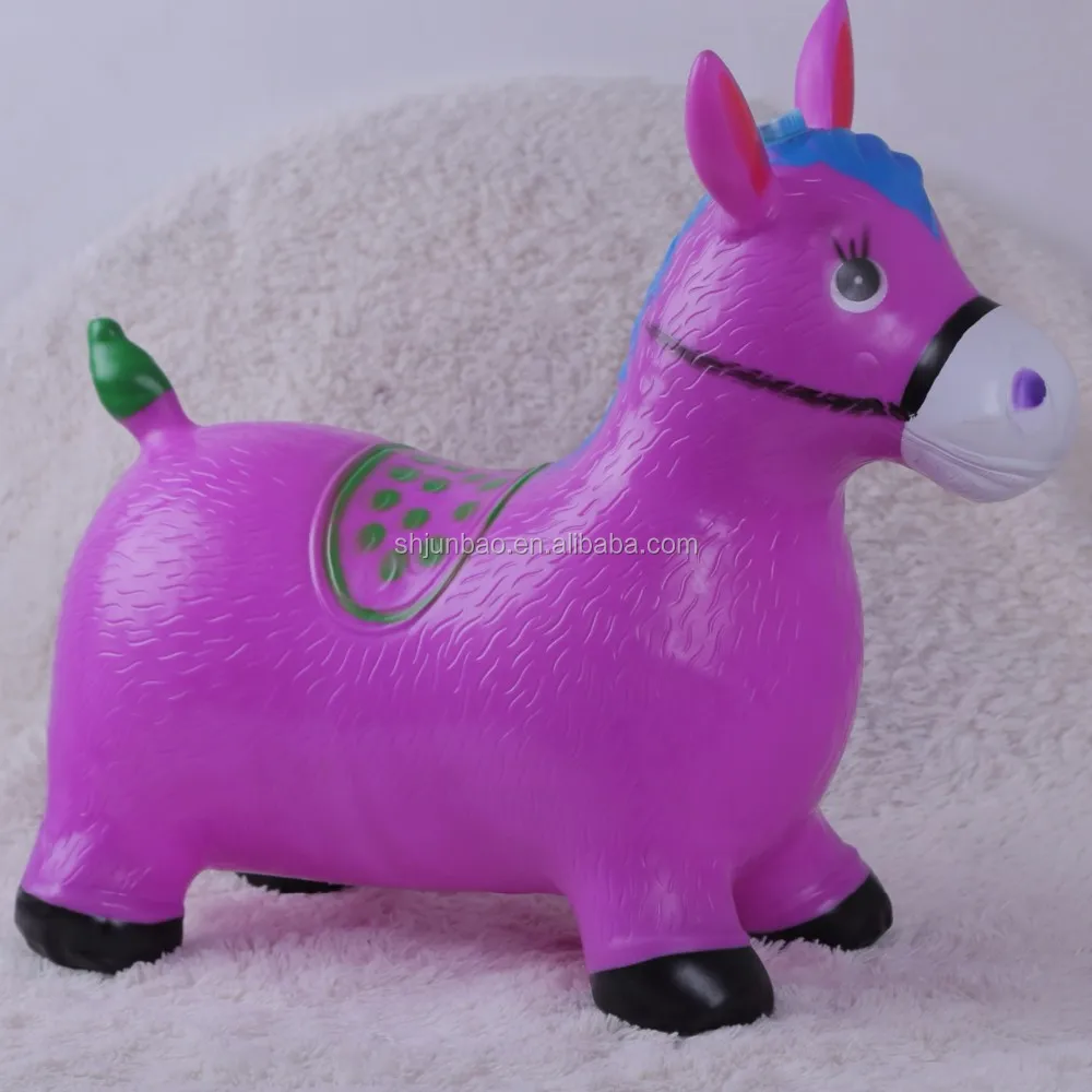 Pvc Inflatable Horse Rideon Jumping Toys Animals With Clothes Buy
