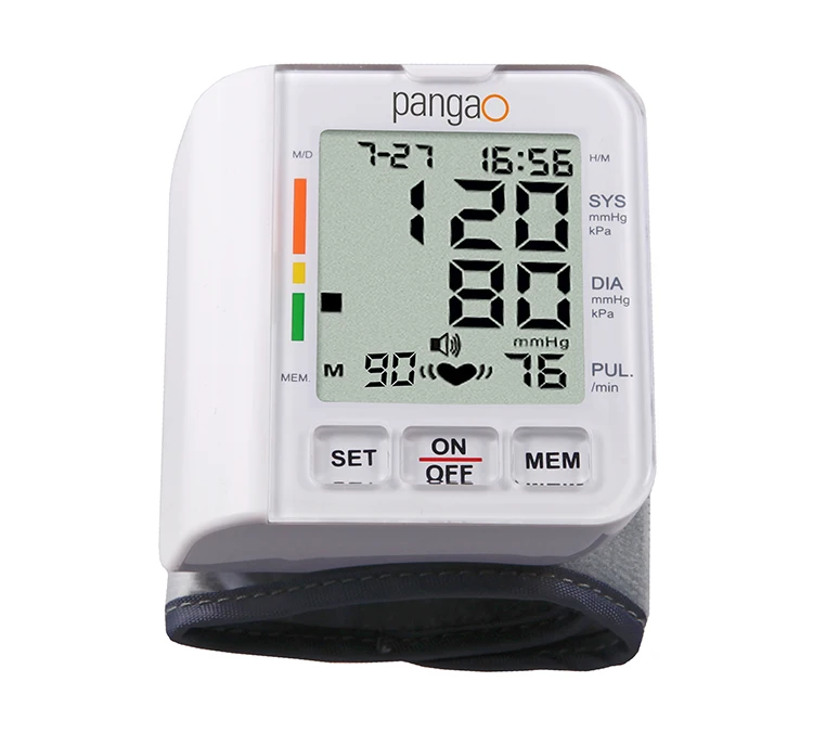 Pangao Medical Grade Digital Blood Pressure Monitor Wrist Type Model Best To Buy Digital Blood