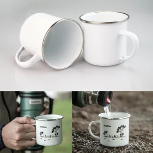 Image of Factory Wholesale Customized Printed Metal enamel mug sublimation heat press