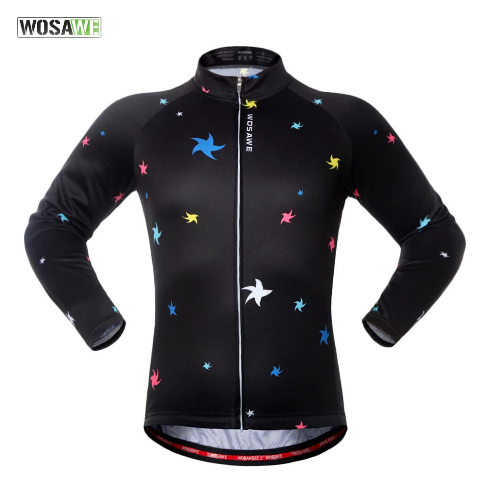 

Promotion WOSAWE Long Sleeve Team Autumn Breathable Tops Cycling Jerseys 2017 new Cycling Ropa Ciclismo Women's Tracksuit, As picture or customized design
