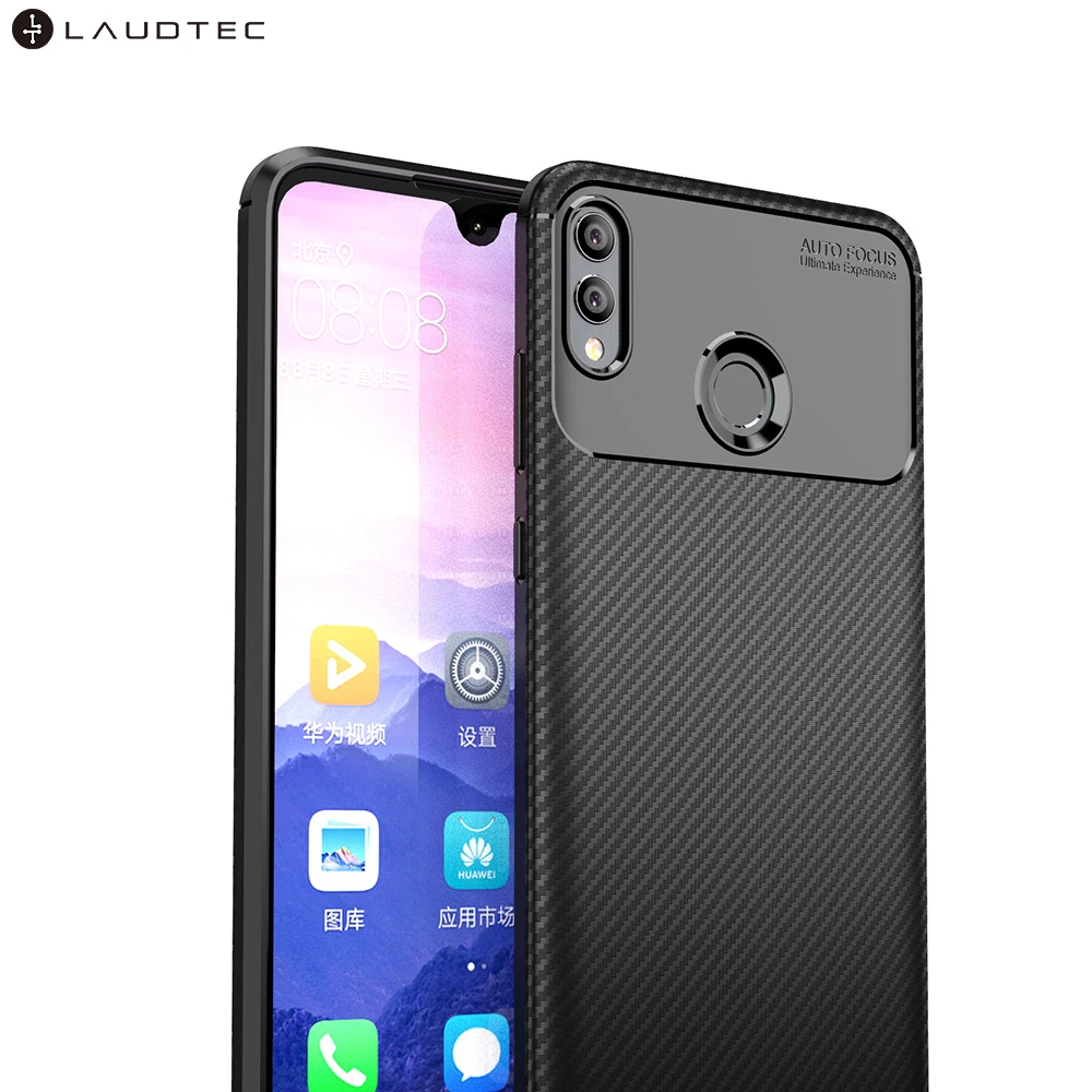 

Laudtec Luxury New Carbon Fiber Soft Tpu Back Cover Mobile Phone Case For Honor 8x max, Black;navy blue;brown