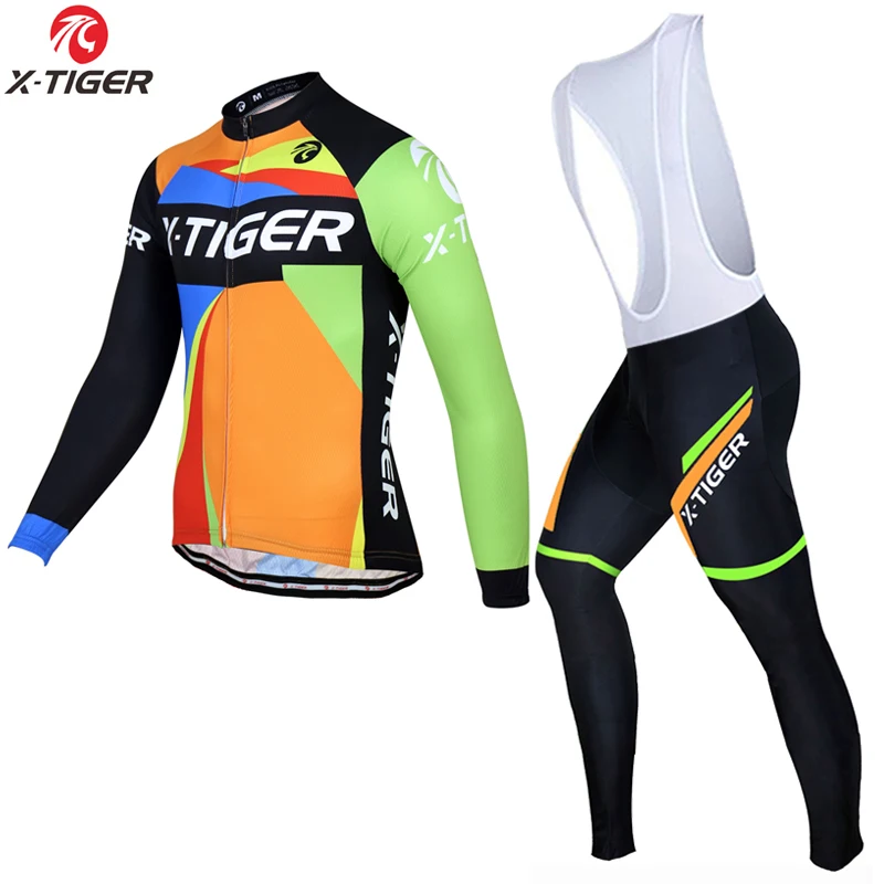 

X-TIGER Spring Breathable Cycling Jerseys Set MTB Bicycle Cycling Clothing bicycle jersey Bike Clothes