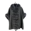 Popular Styles With Fox Fur Trim Ladies wool coat