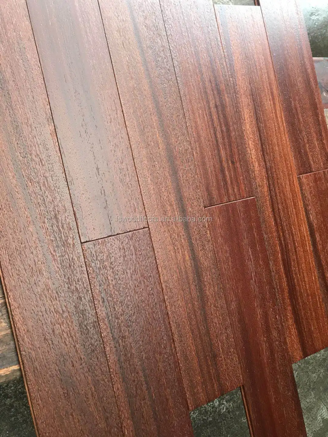 Deep Brushed Reddish African Teak Solid Wood Flooring Buy Brushed