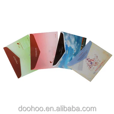 
Eco friendly PP file folder with button for document 