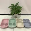 Wheat Straw Fibre Oem Biodegradable Potluck Microwave Oven Lunchbox Bento Lunch Box