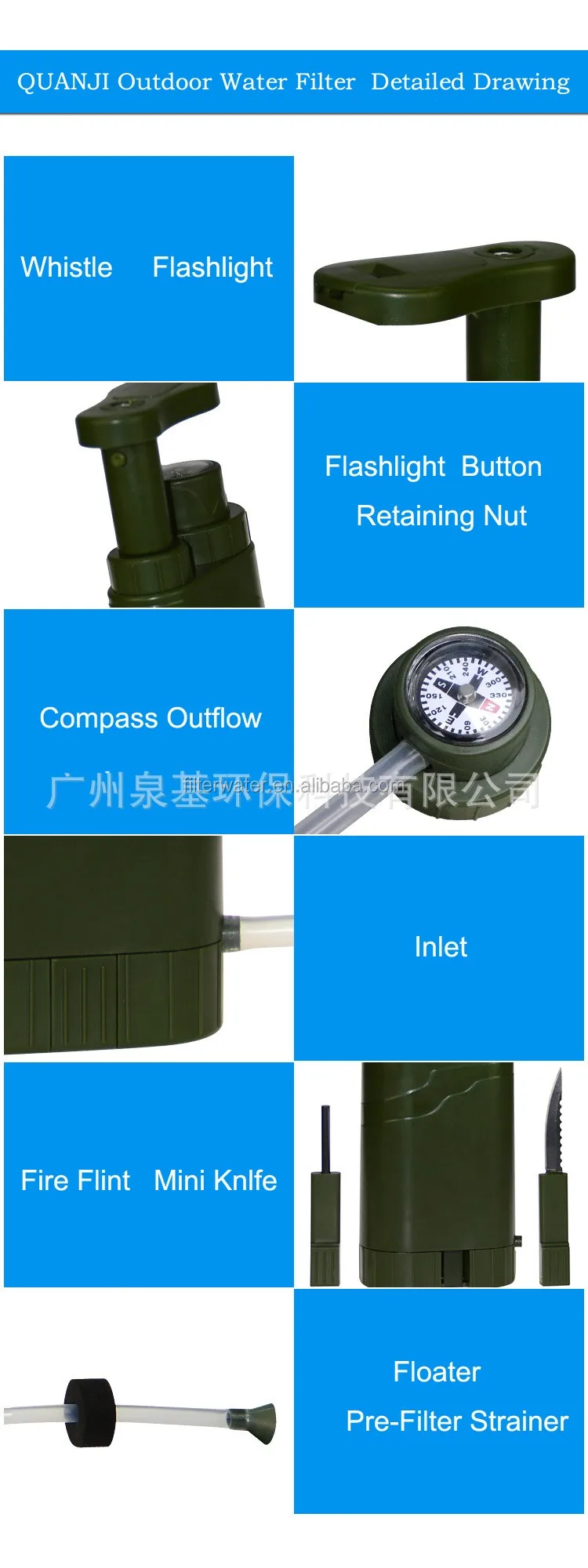 Factory Promotion Distributor Price Other Camping & Hiking Products Outdoor Water Filter Pump