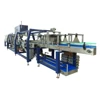 Automatic shrink plastic film with tray packing wrapper machine for bottle can beverage
