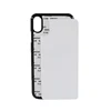 DIY 2D PC Plastic blank sublimation phone case for iPhone Xs Max with coating metal insert