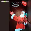 Excellent quality waterproof Double Side display El Glowing Lighting flash Poster for Christmas