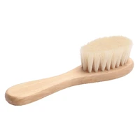 

New Baby Care Pure Natural Wool Baby Wooden Brush Comb Brush Baby Hairbrush Newborn Infant Comb Head Massager