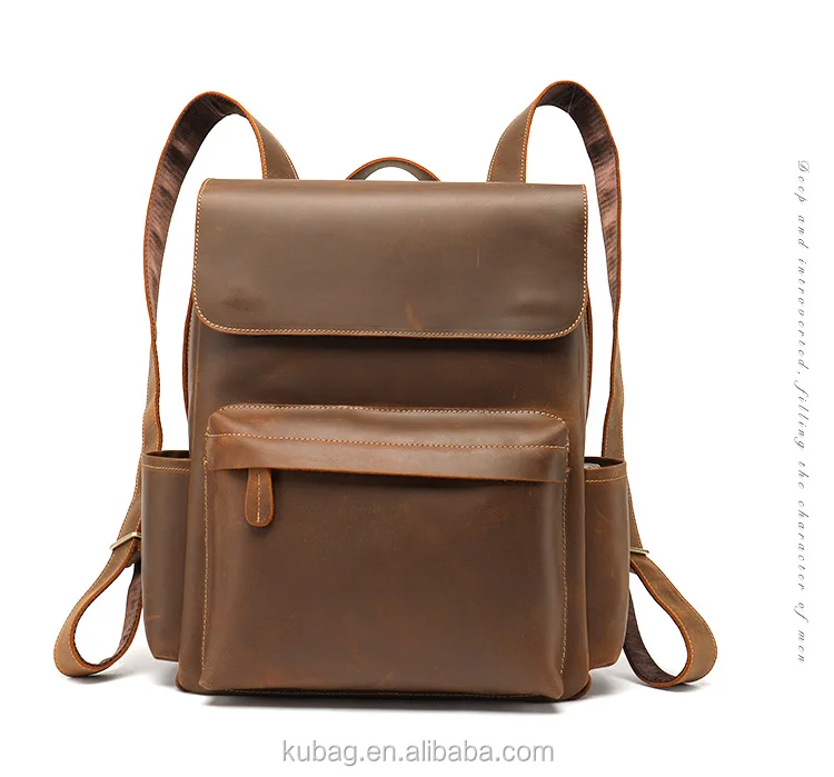 leather backpack bag for men