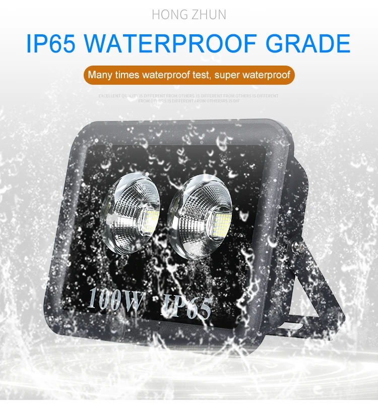 High lumen ip65 outdoor waterproof Die-casting aluminum 100w led floodlight