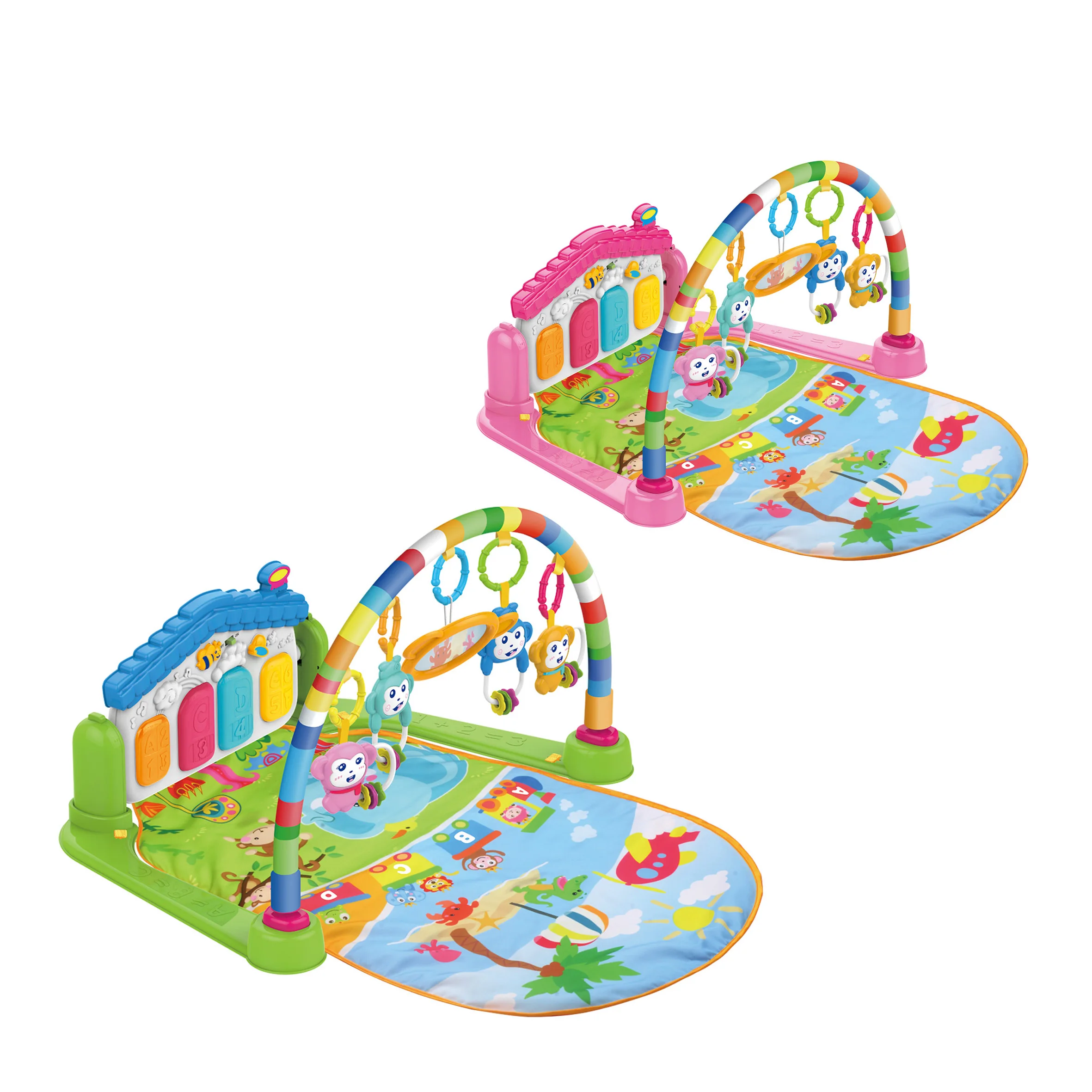 Play Mat Cheap Rattle Toys Electric Musical Smart Baby Gym Playmat